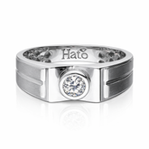 Mirela Mens solitaire Ring