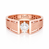 Crestora Mens Solitaire Ring