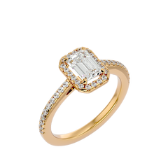 Rosa Halo Ring
