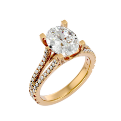 Zinnia Solitaire Ring
