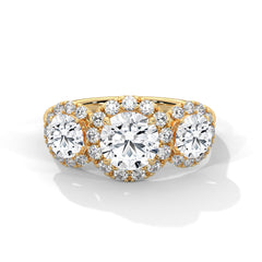 Jacqueline Three Stone Ring