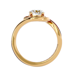 Poppy Solitaire Ring