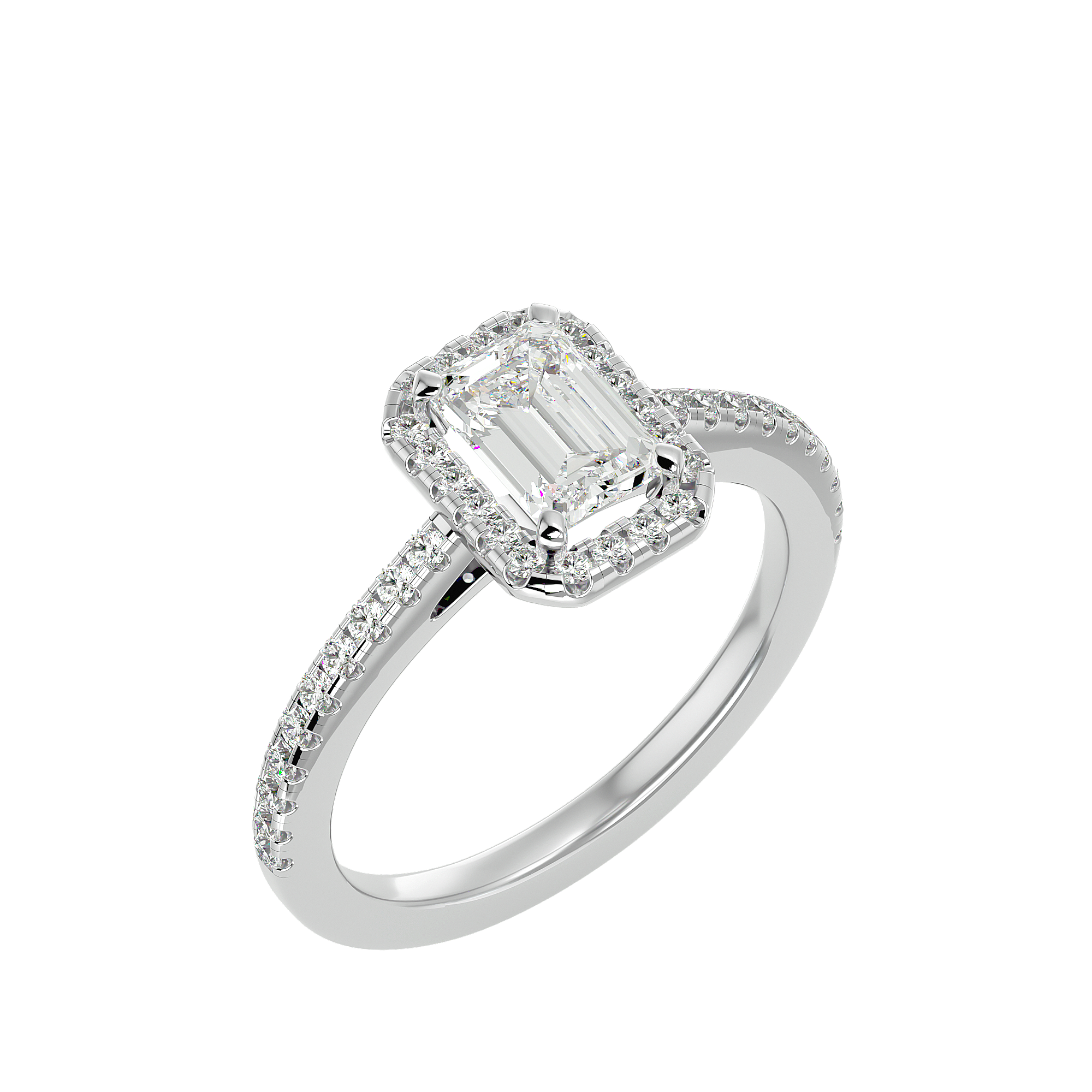 Rosa Halo Ring