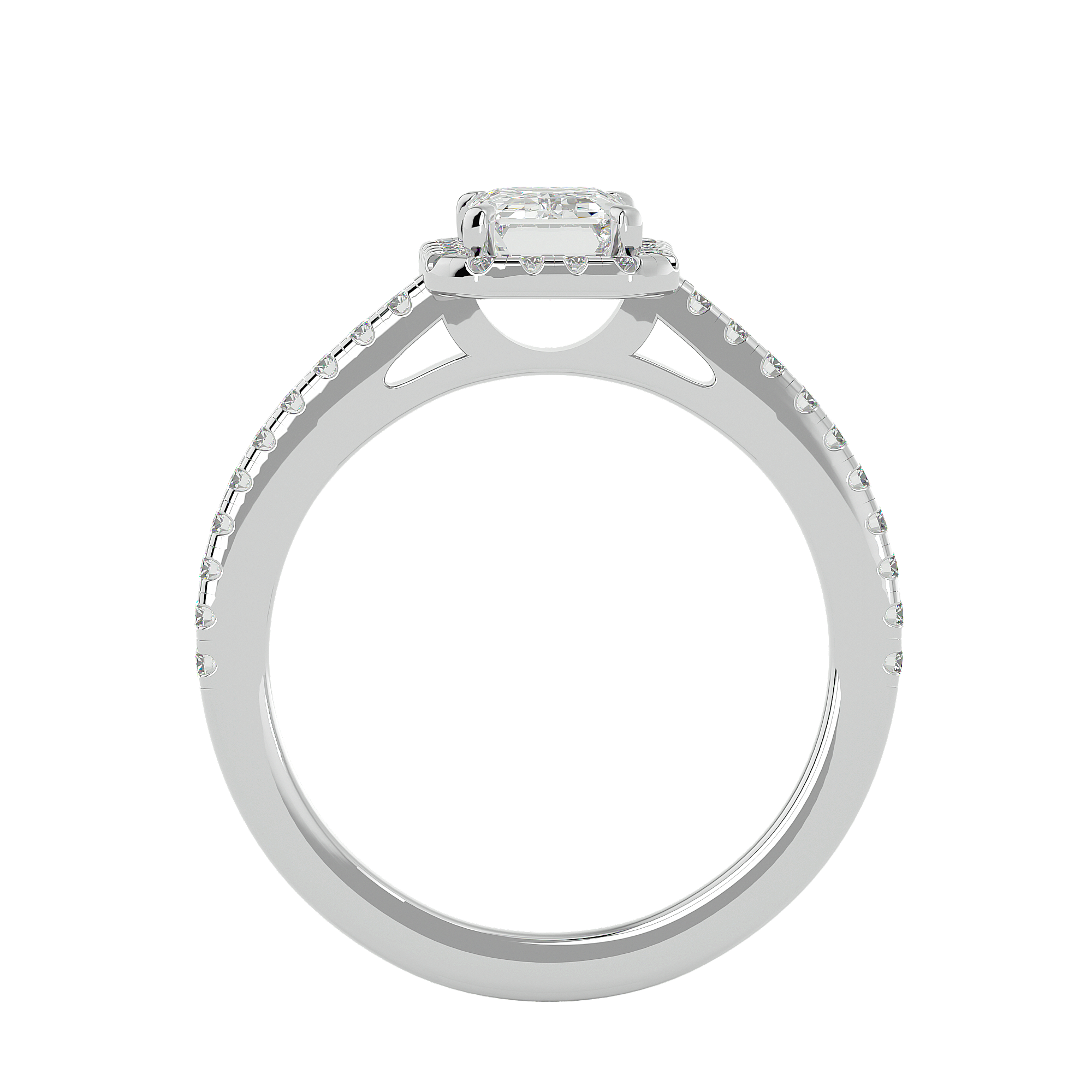 Rosa Halo Ring
