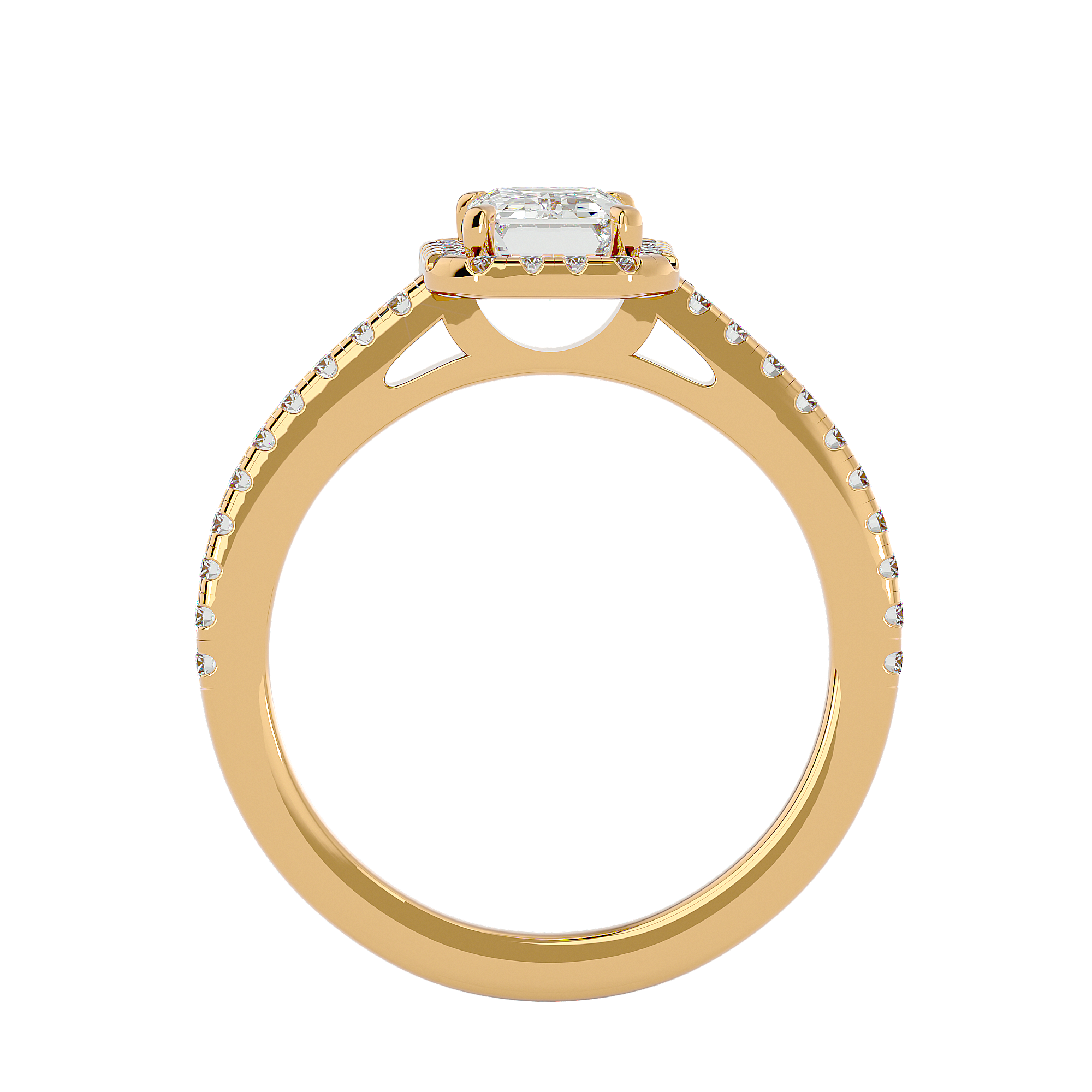 Rosa Halo Ring