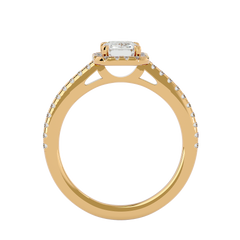 Rosa Halo Ring