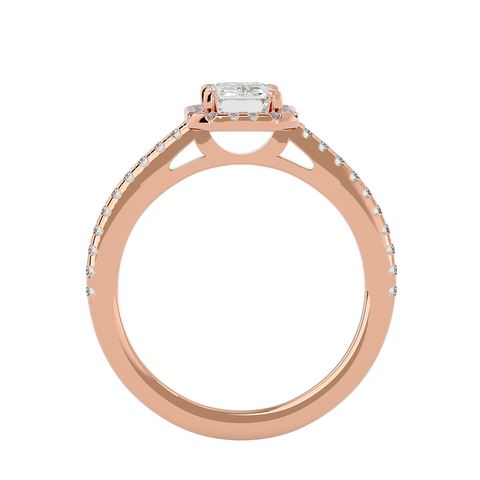 Rosa Halo Ring