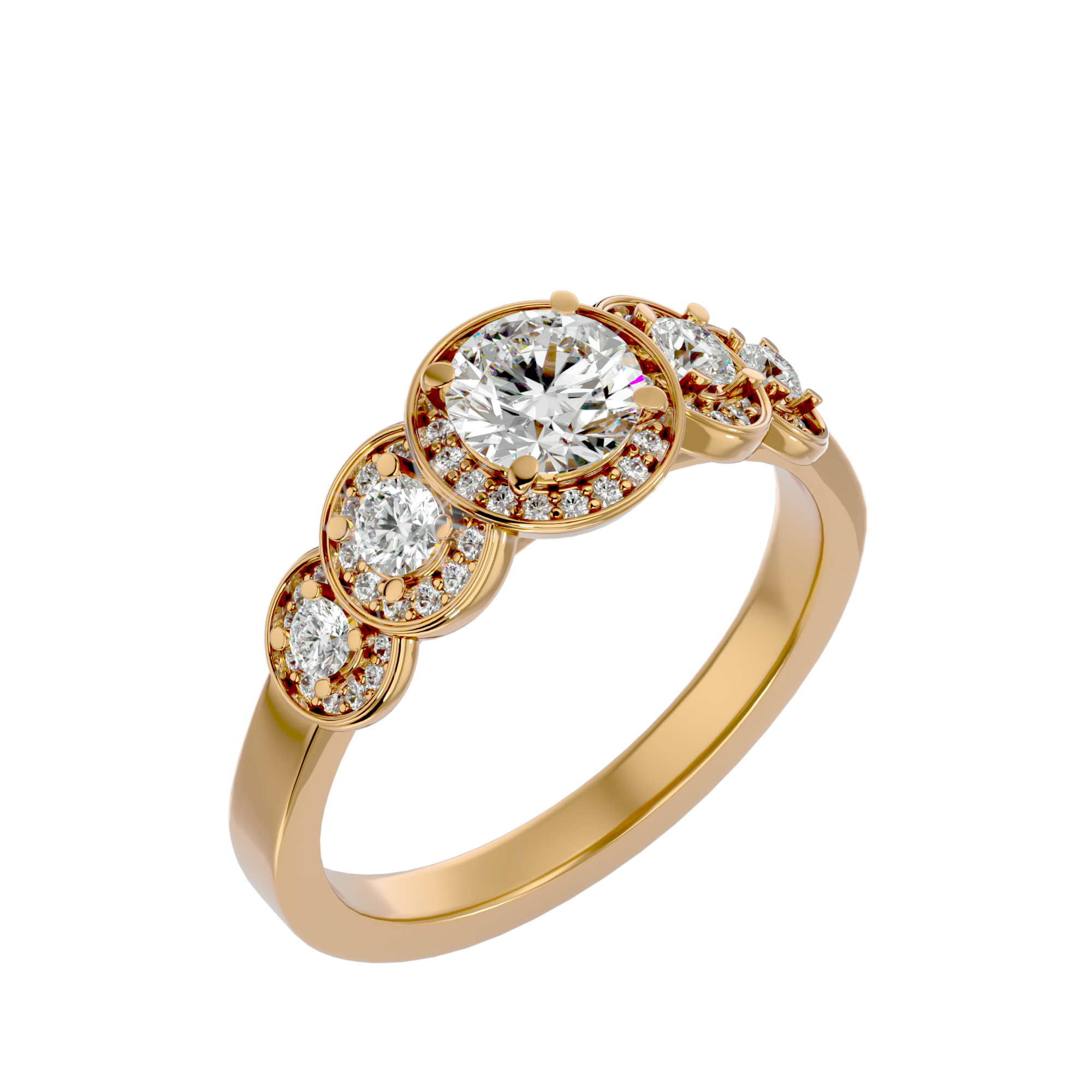Primrose Halo Ring