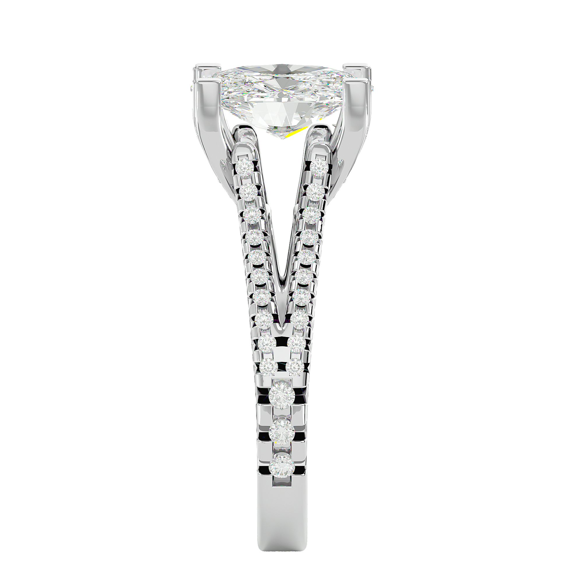 Zinnia Solitaire Ring