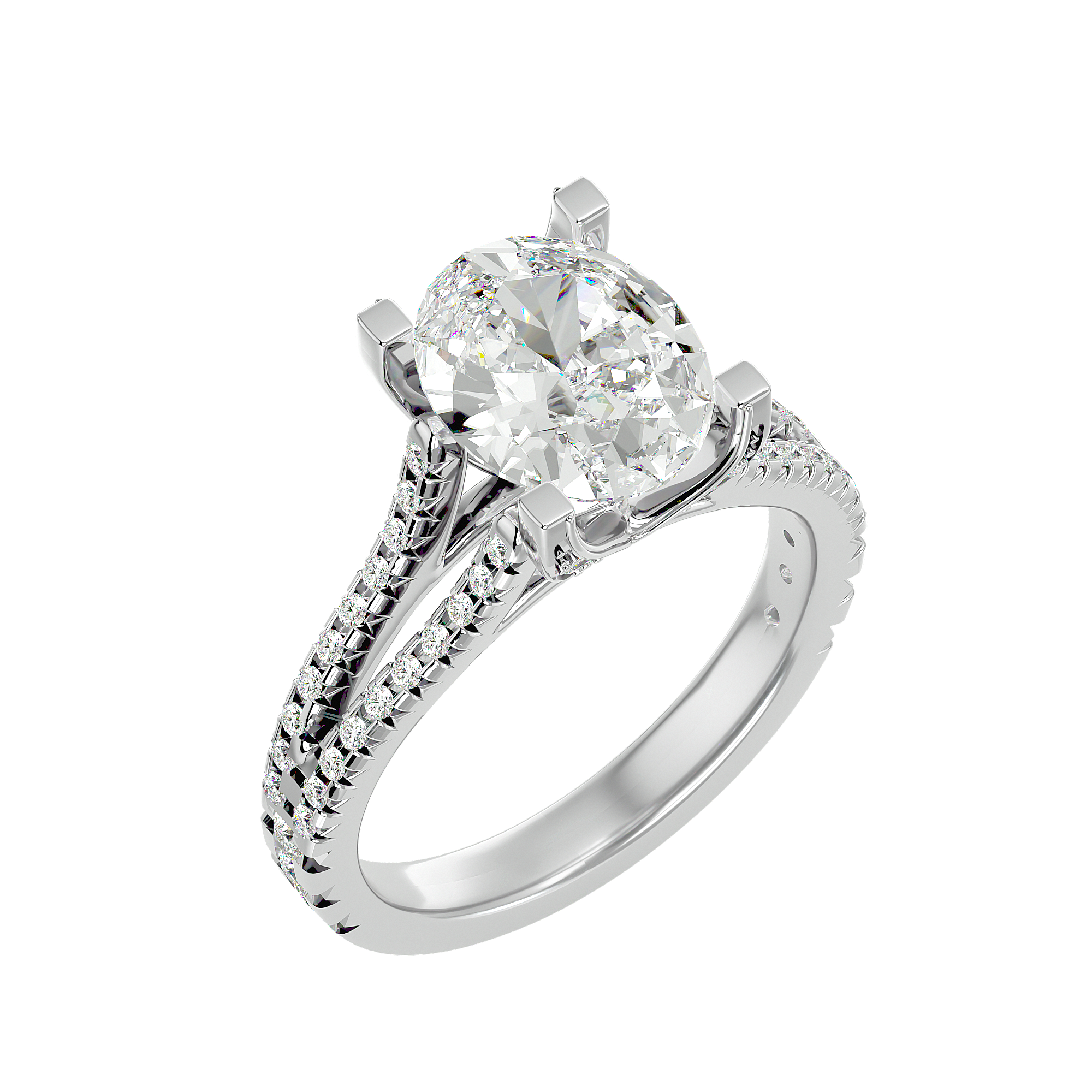 Zinnia Solitaire Ring