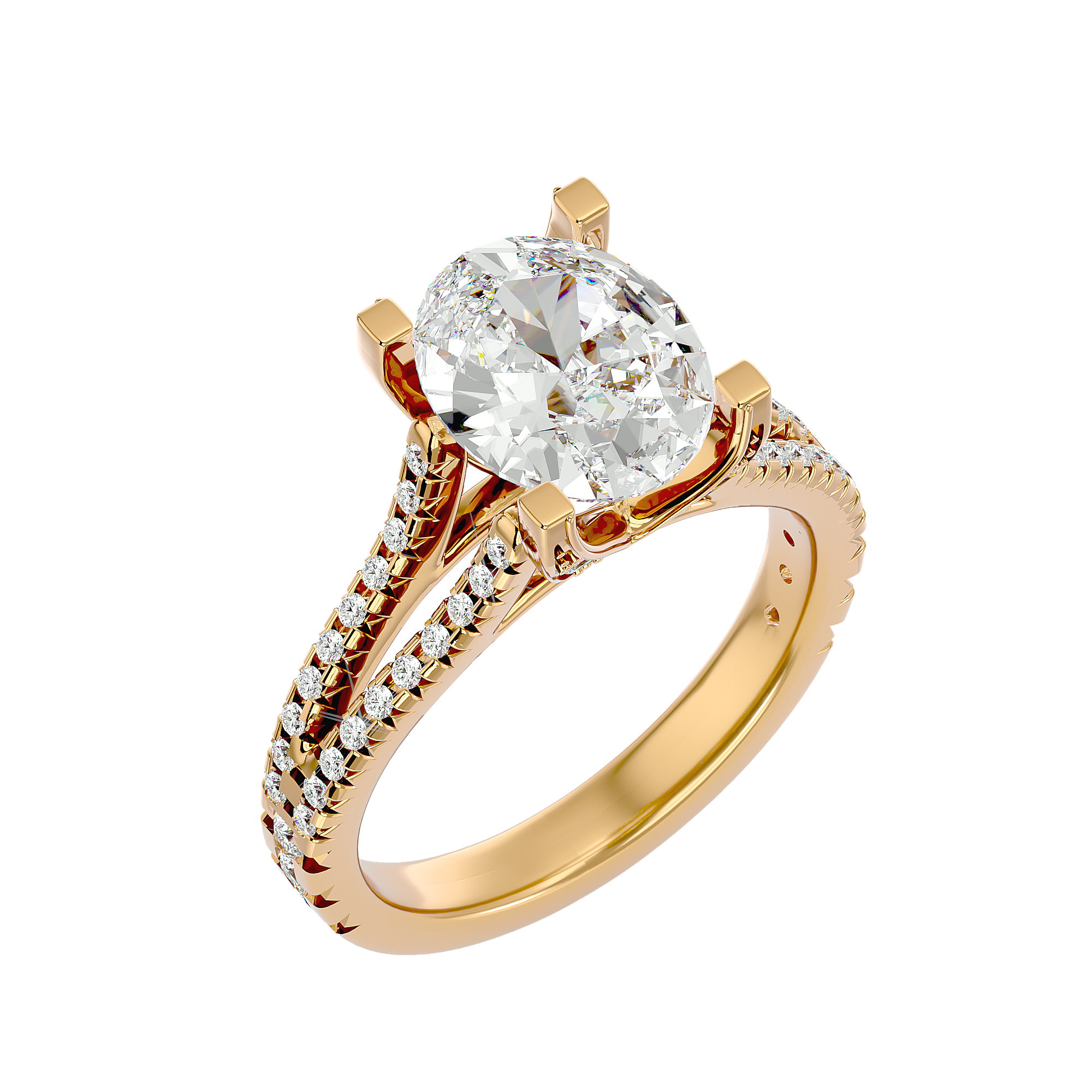 Zinnia Solitaire Ring