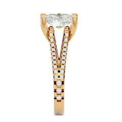 Zinnia Solitaire Ring