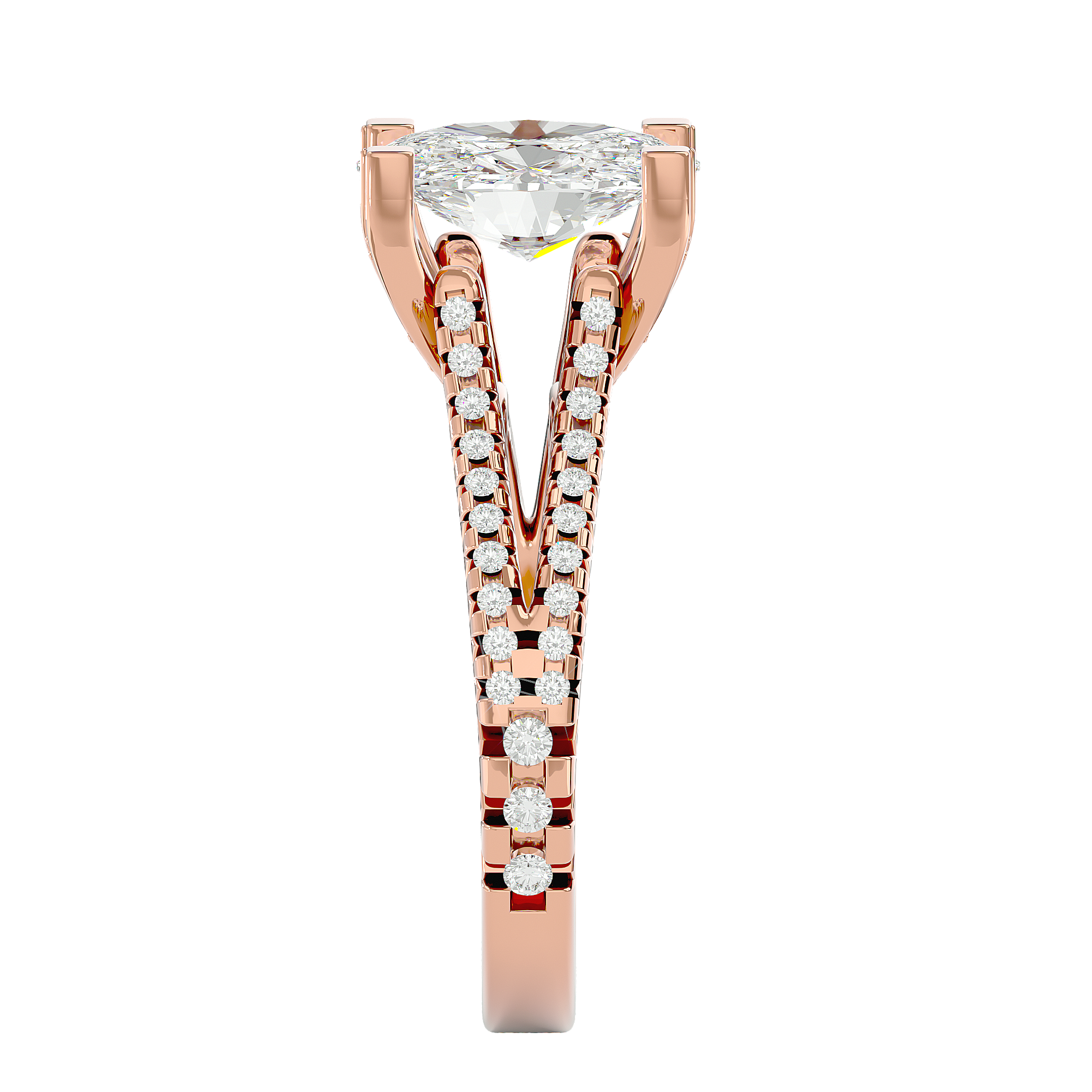 Zinnia Solitaire Ring