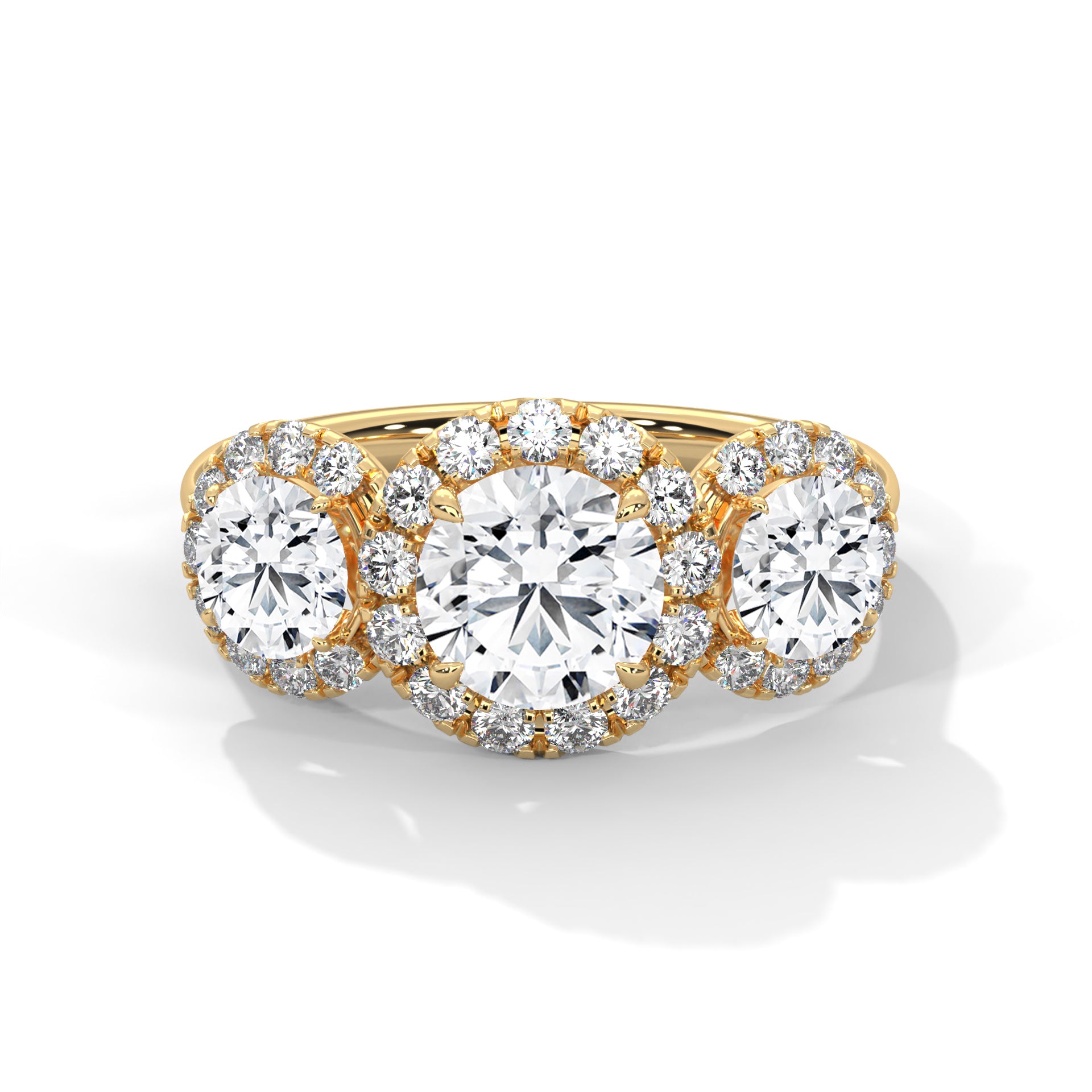 Jacqueline Three Stone Ring