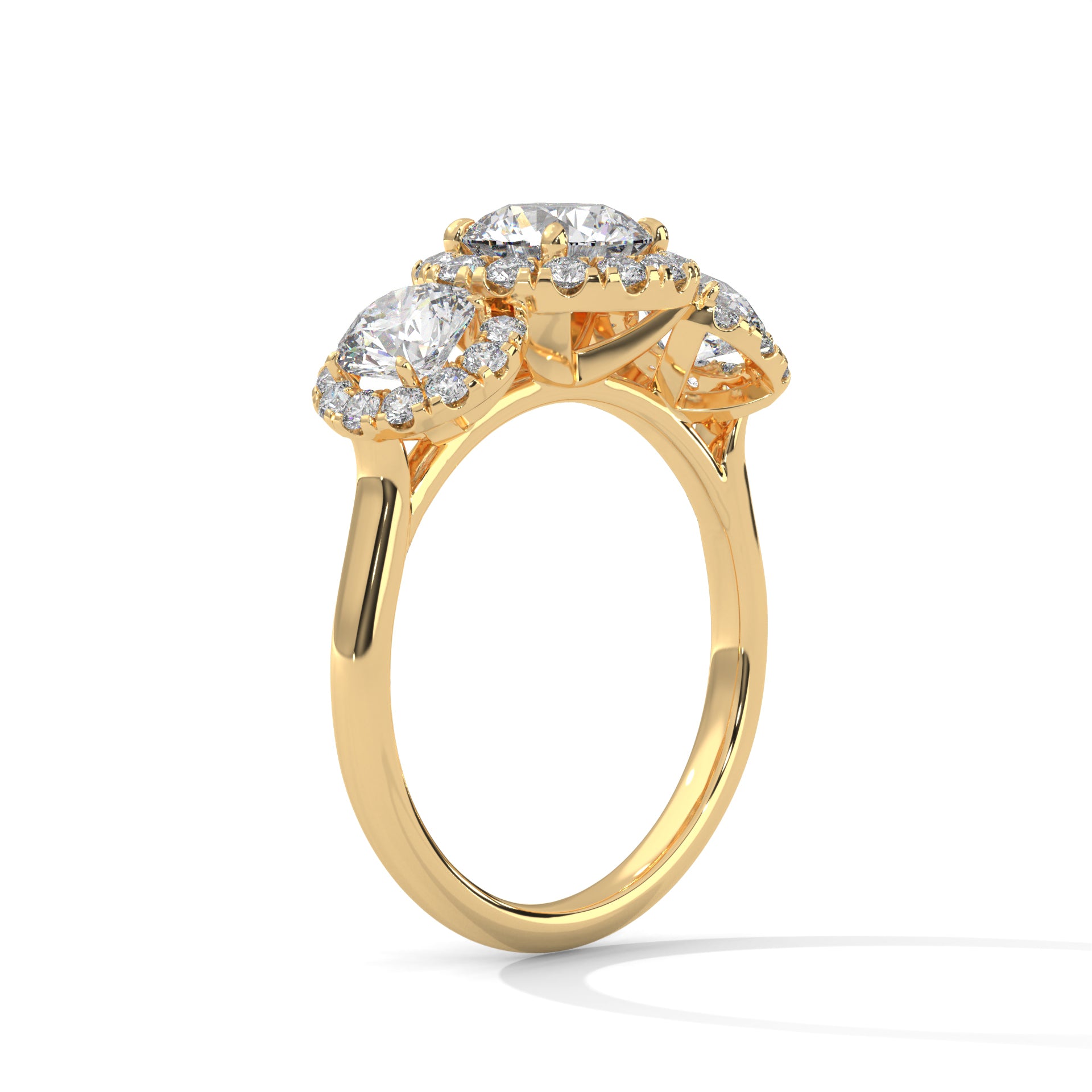 Jacqueline Three Stone Ring
