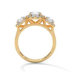 Jacqueline Three Stone Ring