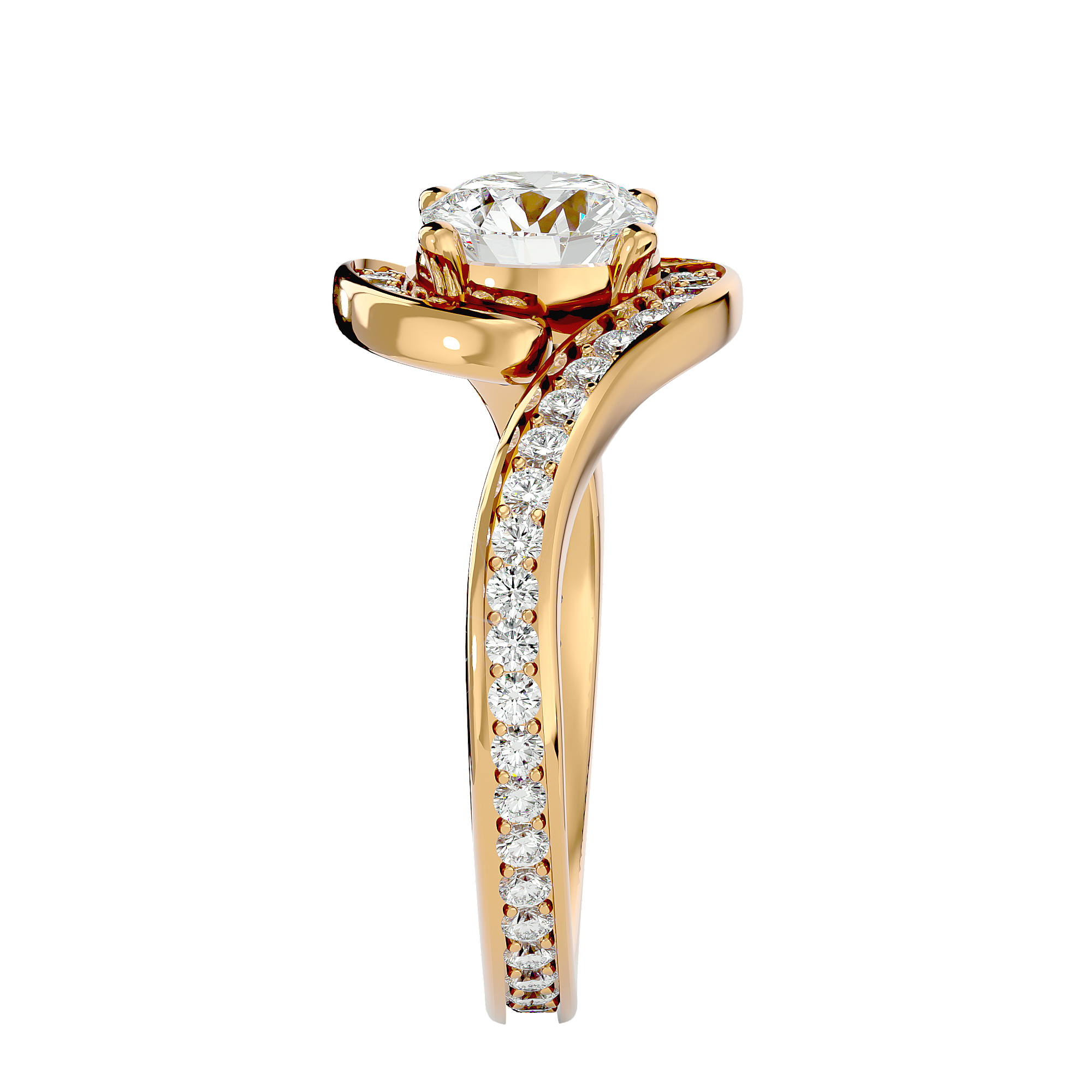 Poppy Solitaire Ring