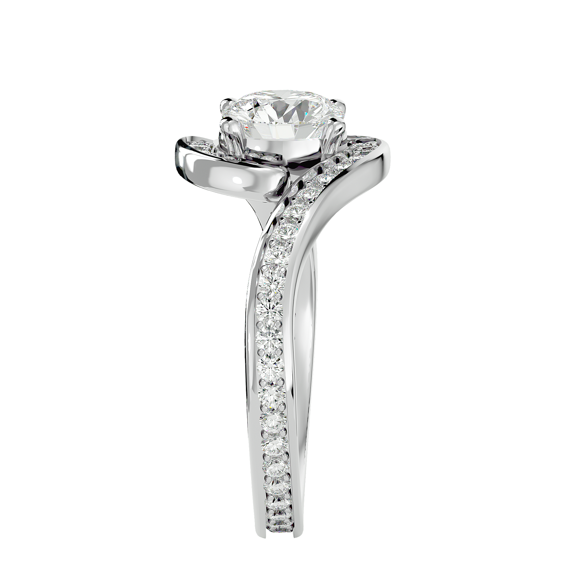 Poppy Solitaire Ring