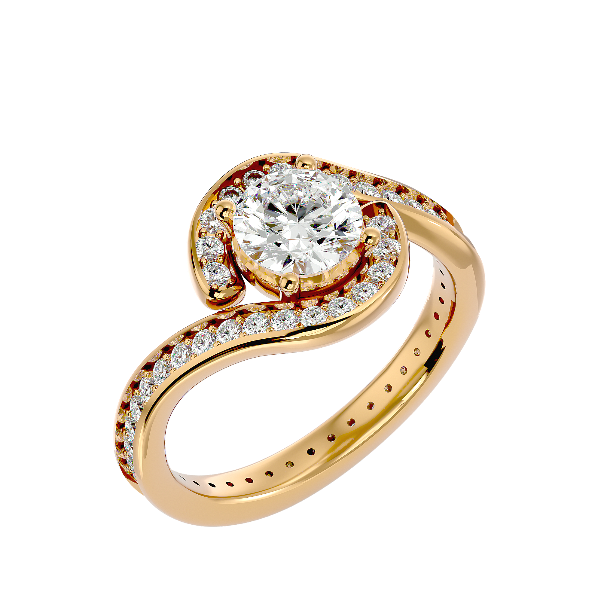 Poppy Solitaire Ring