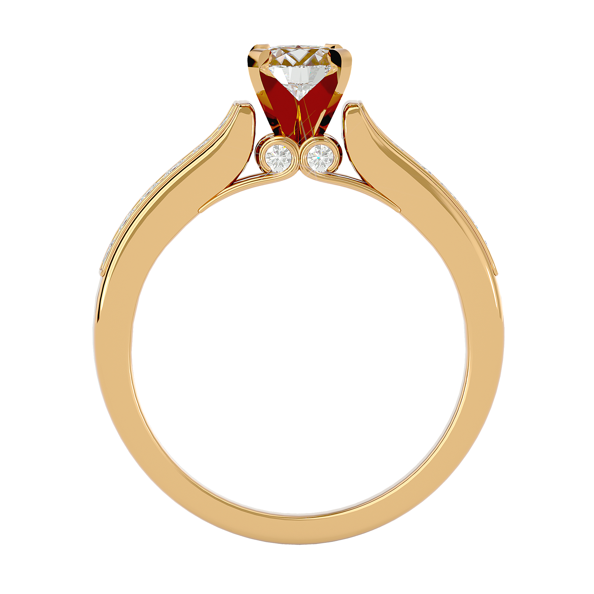 Alpha Solitaire Ring