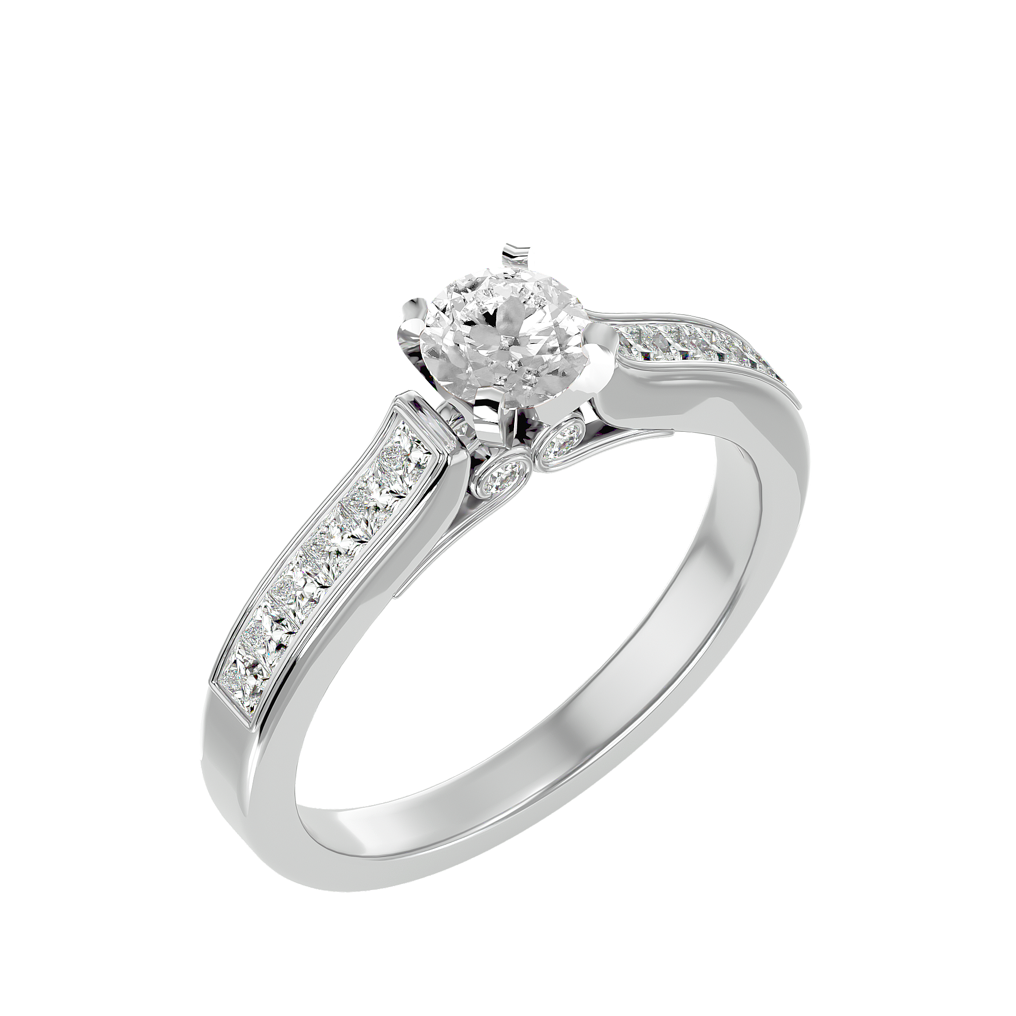 Alpha Solitaire Ring