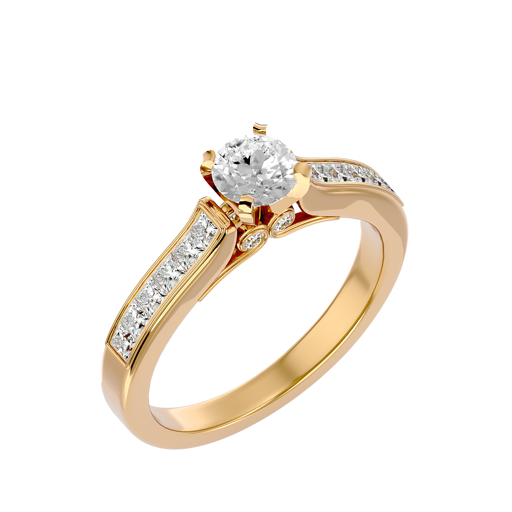 Alpha Solitaire Ring