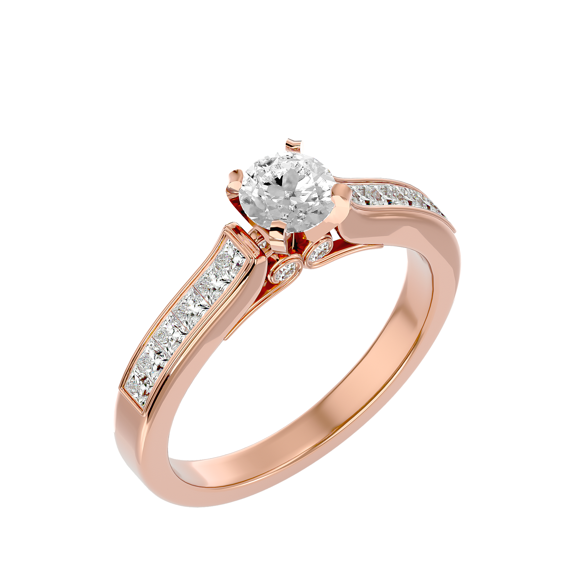 Alpha Solitaire Ring