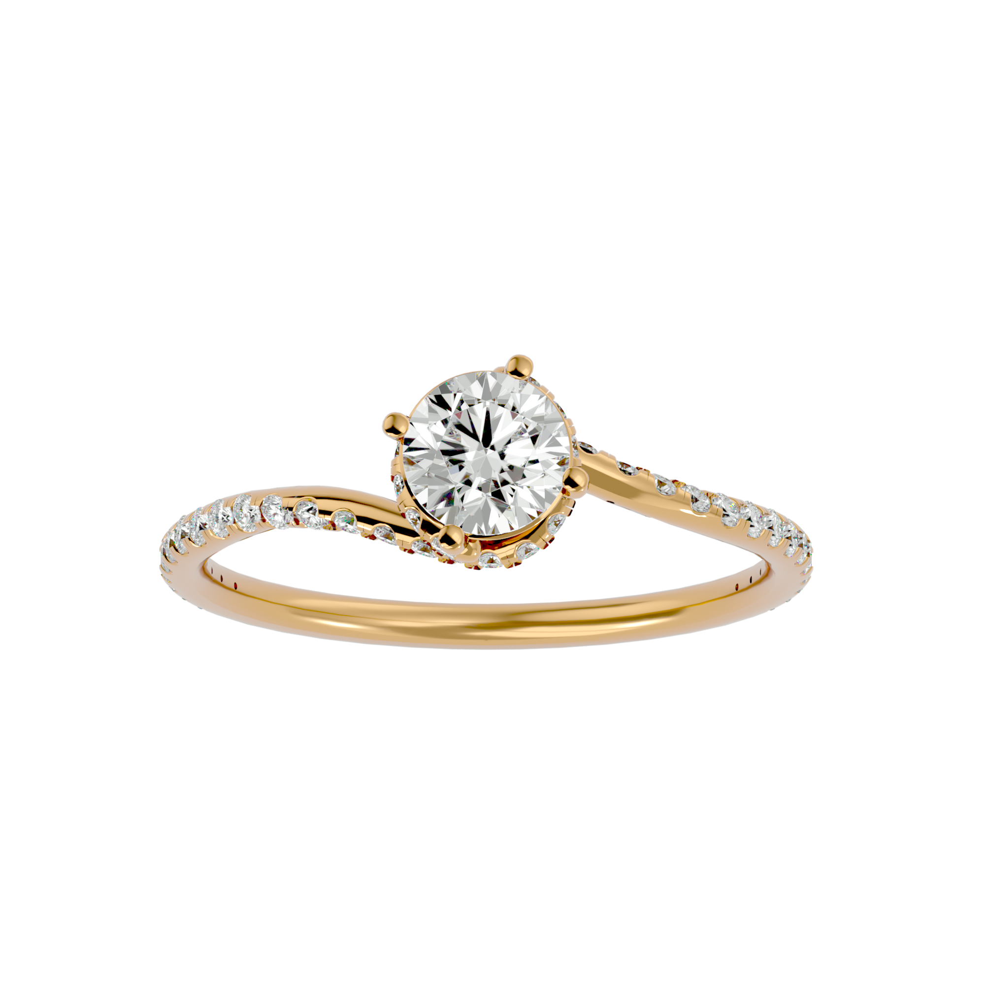 Flora Solitaire Ring