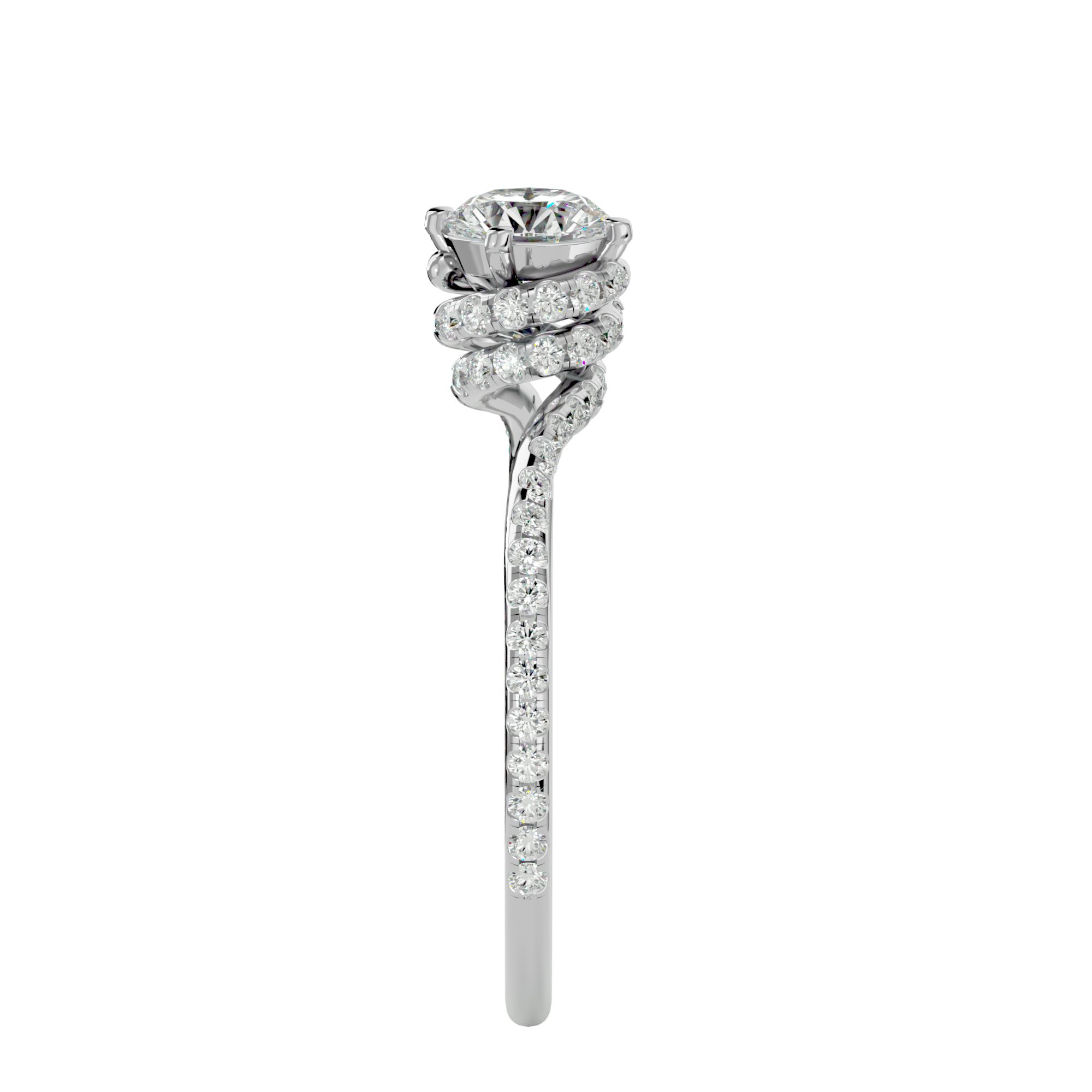 Flora Solitaire Ring