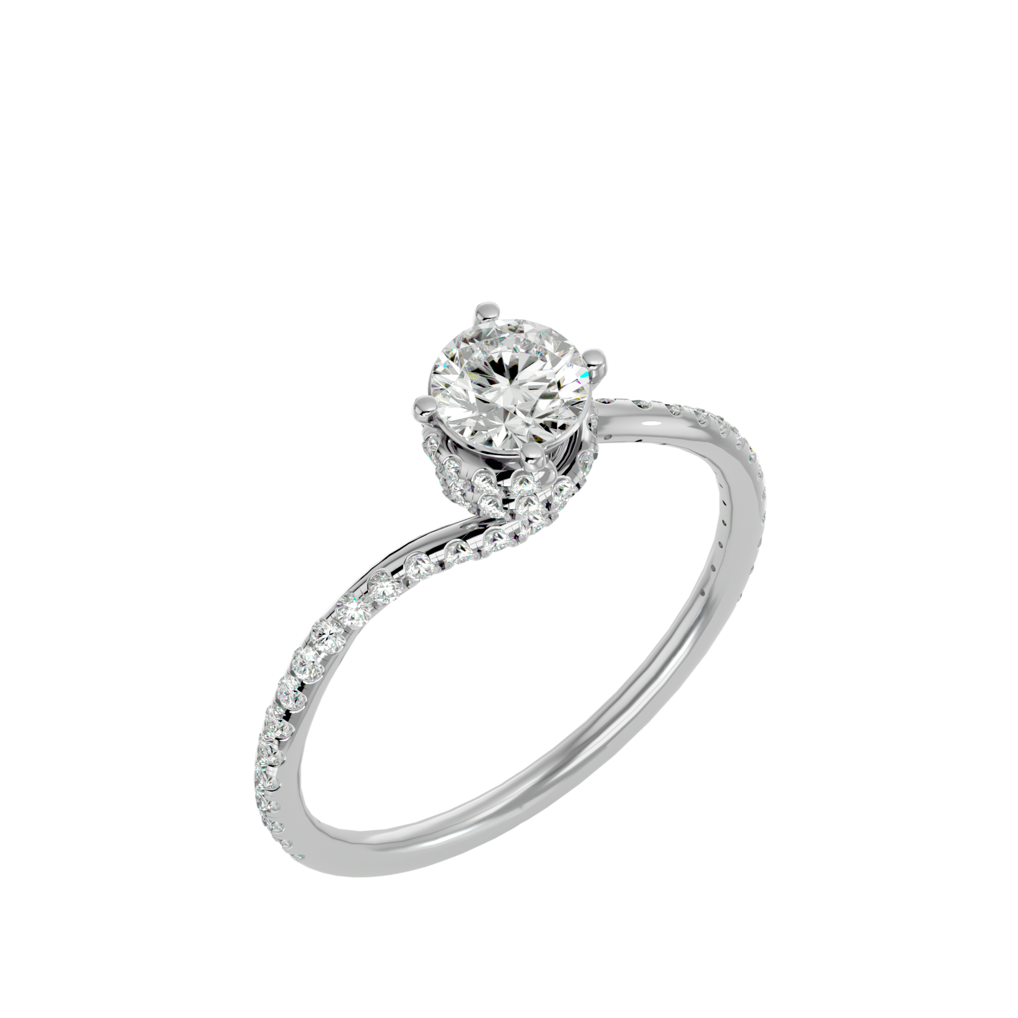 Flora Solitaire Ring