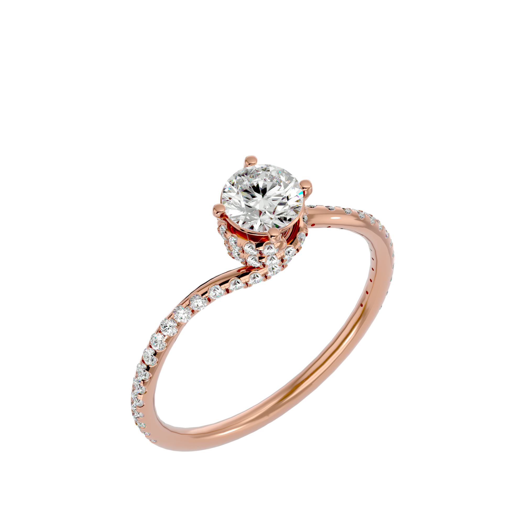 Flora Solitaire Ring