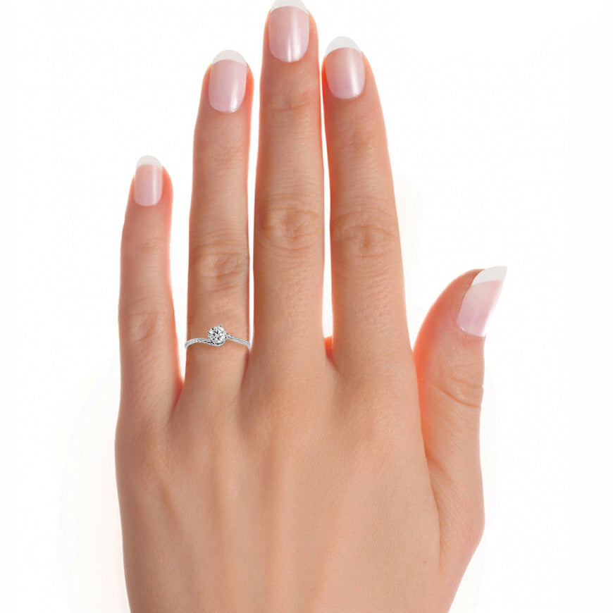 Flora Solitaire Ring