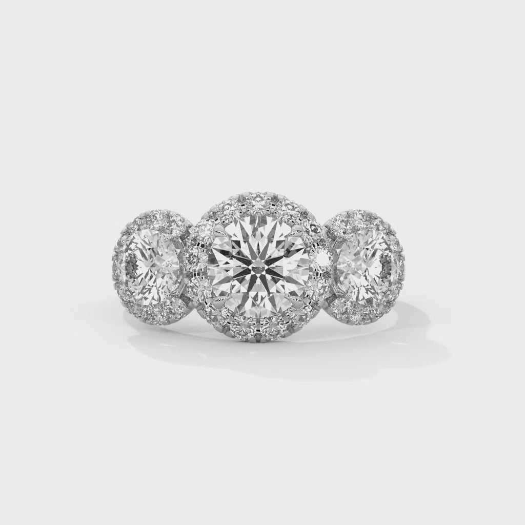 Jacqueline Three Stone Ring